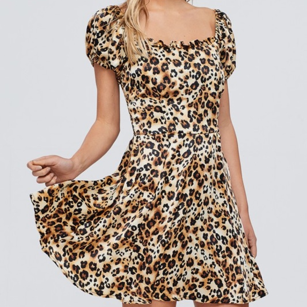 LEOPARD PRINT DRESS - Picture 2 of 4